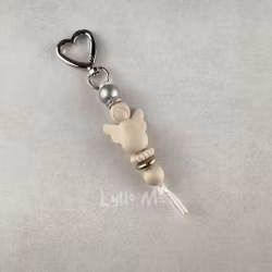 KEYRING Guardian Angel Silver 2