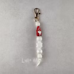 NYCKELRING liten tomte /guld