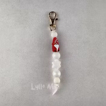 NYCKELRING liten tomte /guld