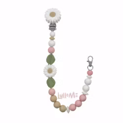 BADGE HOLDER DAISY WHITE