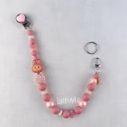 BADGE HOLDER 3d Monster with bling PURPLE