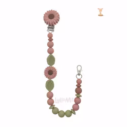 BADGE HOLDER DAISY rose pink