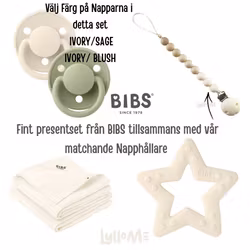 BIBS PRESENTSET med LylloMe Napphållare IVORY