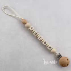 Pacifier holder with name CREAM /CREAM