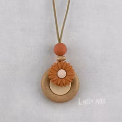 AMNINGSHALSBAND-DAISY- TERRACOTTA