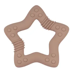 BITE FIGURE IN SILICONE - STAR - DARK WOOD