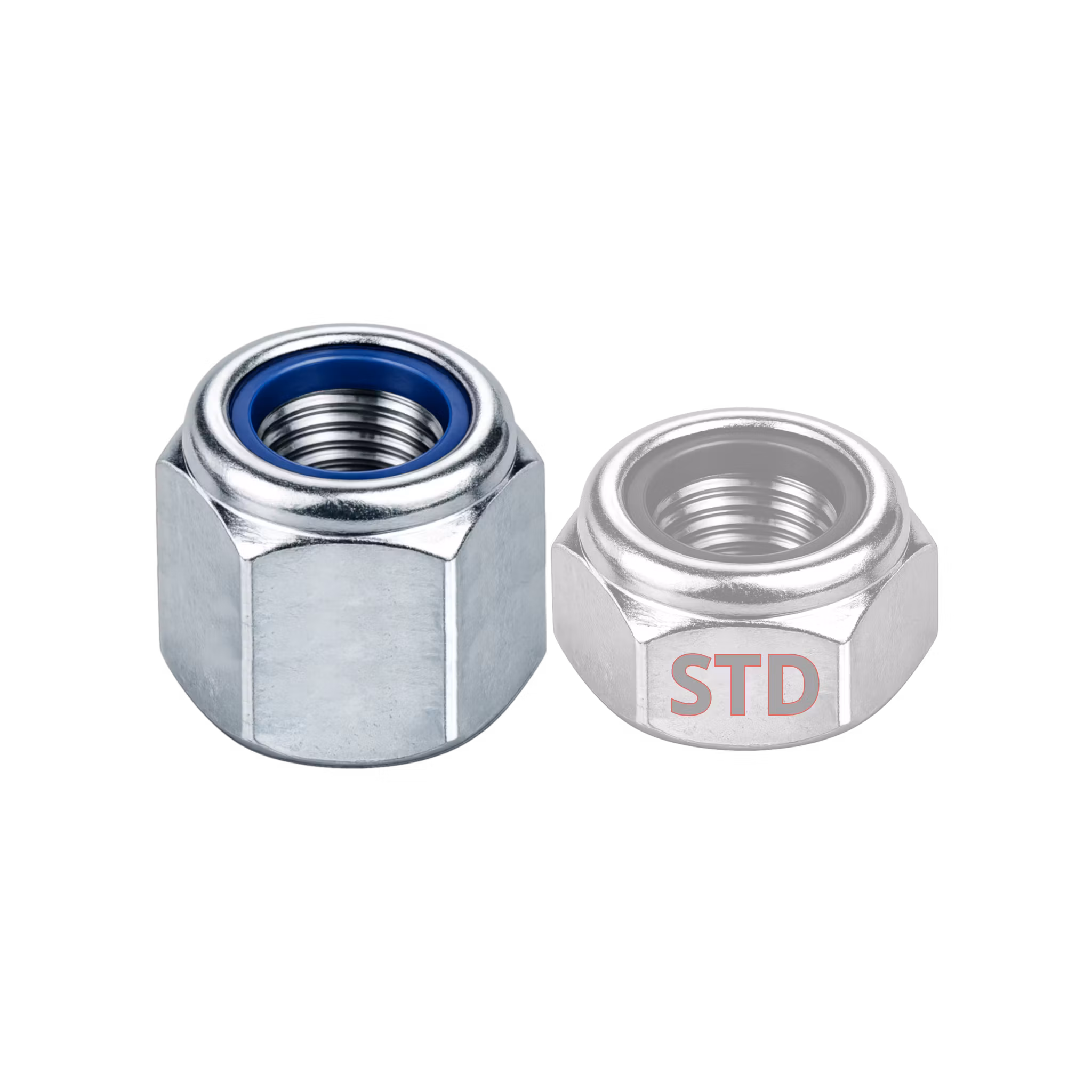 M12 Låsmutter HÖG 8 FZB 100st