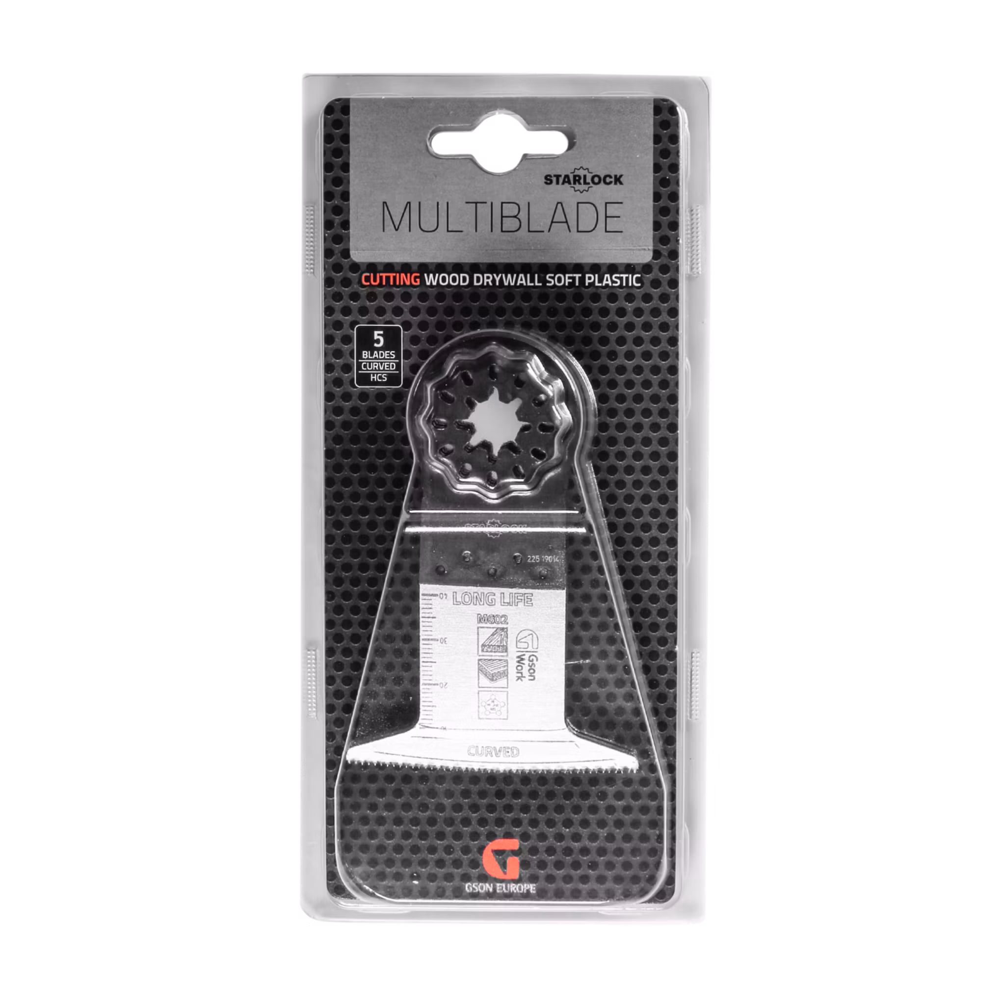 Multiblade Starlock Curved Wood 65 x 42 mm 5 st