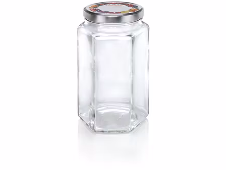 Hexagonal Glasburk 1700 ml