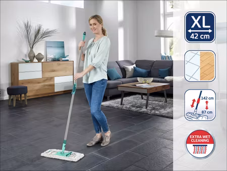 Golvmopp Profi XL Micro Duo med Teleskopskaft