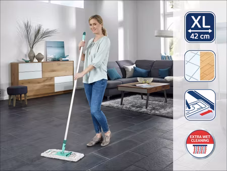 Golvmopp Profi XL Micro Duo - Aluminium Skaft