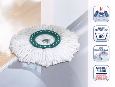Mopphuvud CLEAN TWIST Disc Mop Microfibre