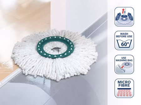 Mopphuvud CLEAN TWIST Disc Mop Microfibre