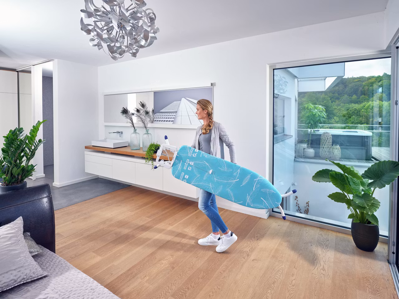 Air Board M Compact Plus - Strykbräda med förlängningssladd