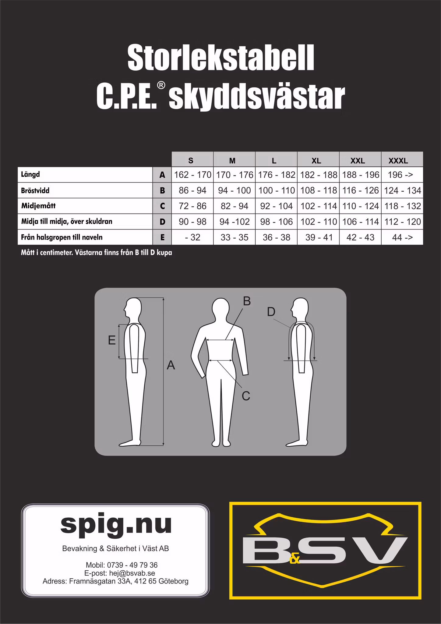 REA - Skyddsväst BYA G1/RPS2 + K1/KR1, herr - C.P.E. - XL