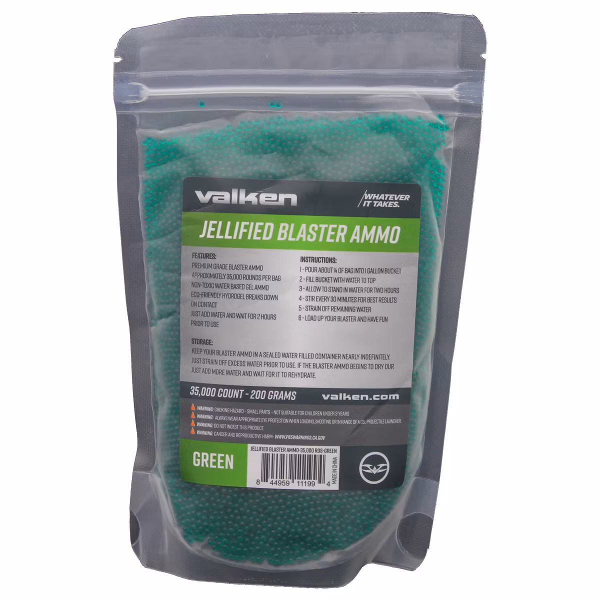 Valken Gel Blaster Ammo / Gelballs 35.000 rnd Green