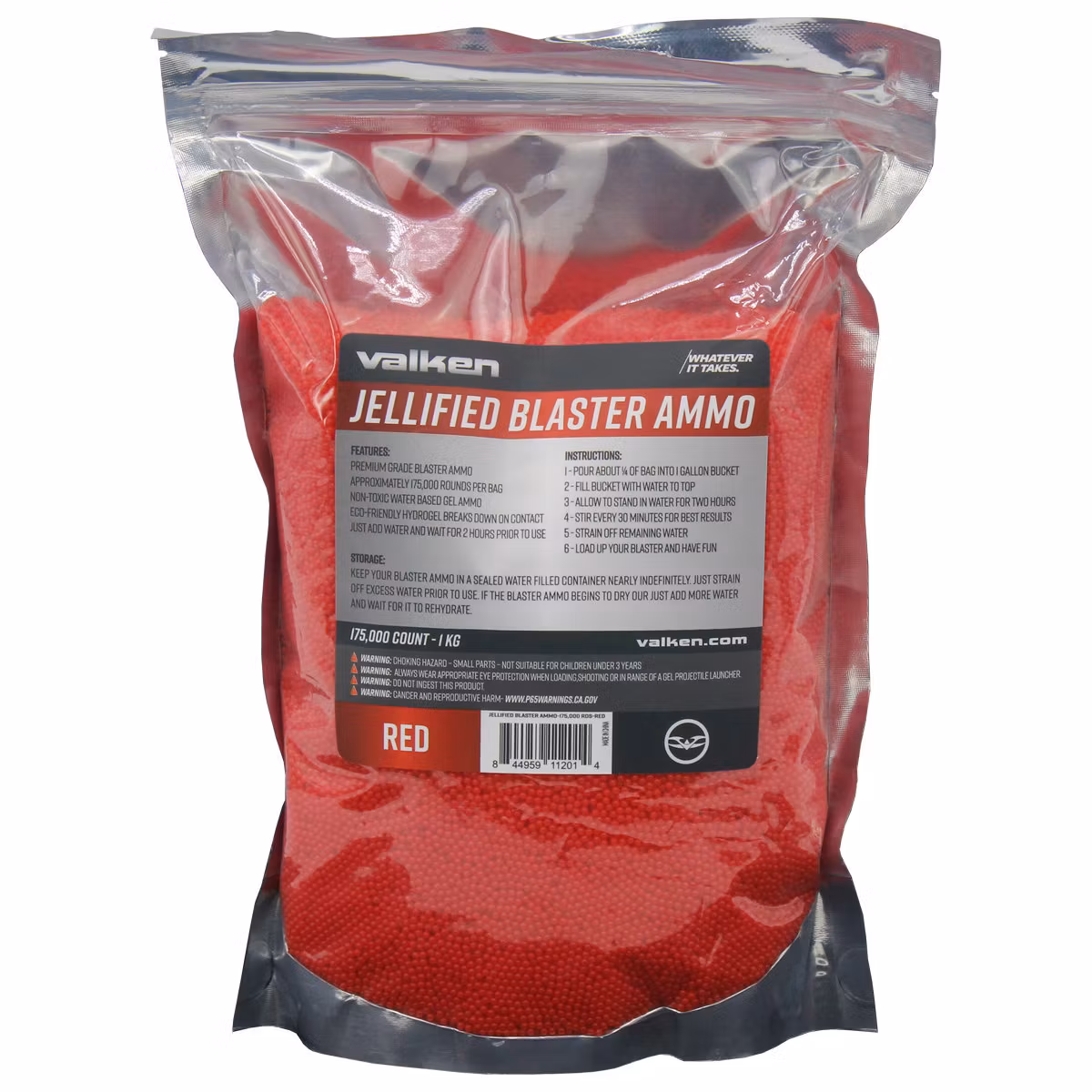 Valken Gel Blaster Ammo / Gelballs 175.000 rnd Red