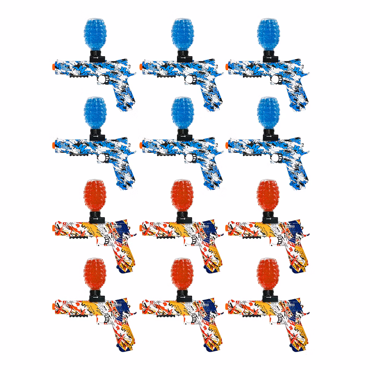 Electric Regain Gelblaster Start Package (12 Blasters) + 250.000 Gelballs