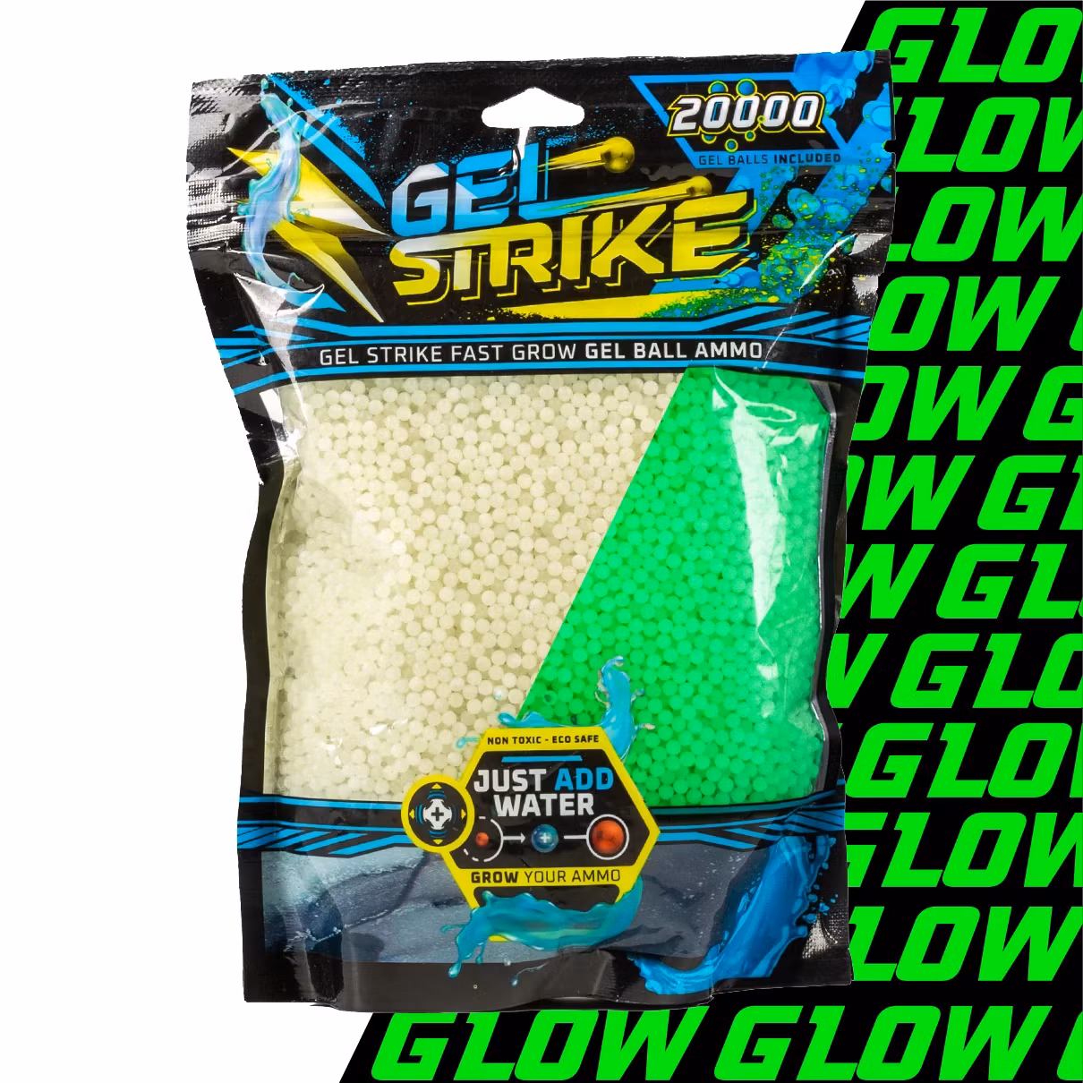 GelStrike Gelballs / Gellets Pro Formula 20.000 st Glow Green