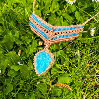 Asteria: Halsband med Amazonit