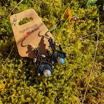 Örhängen: Labradorit