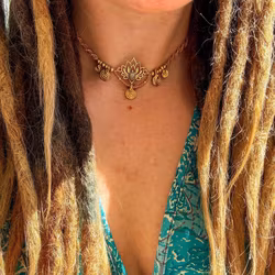 Tiara/Choker med Regnbågsmånsten