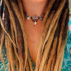 Kopia Tiara/Choker med Regnbågsmånsten