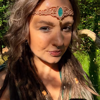 Thalassa - Tiara med Amazonit