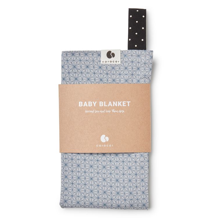 Coracor Origami Star Blue Babyfilt