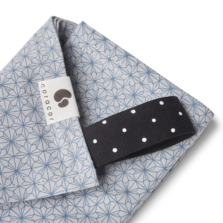 Coracor Origami Star Blue Babyfilt