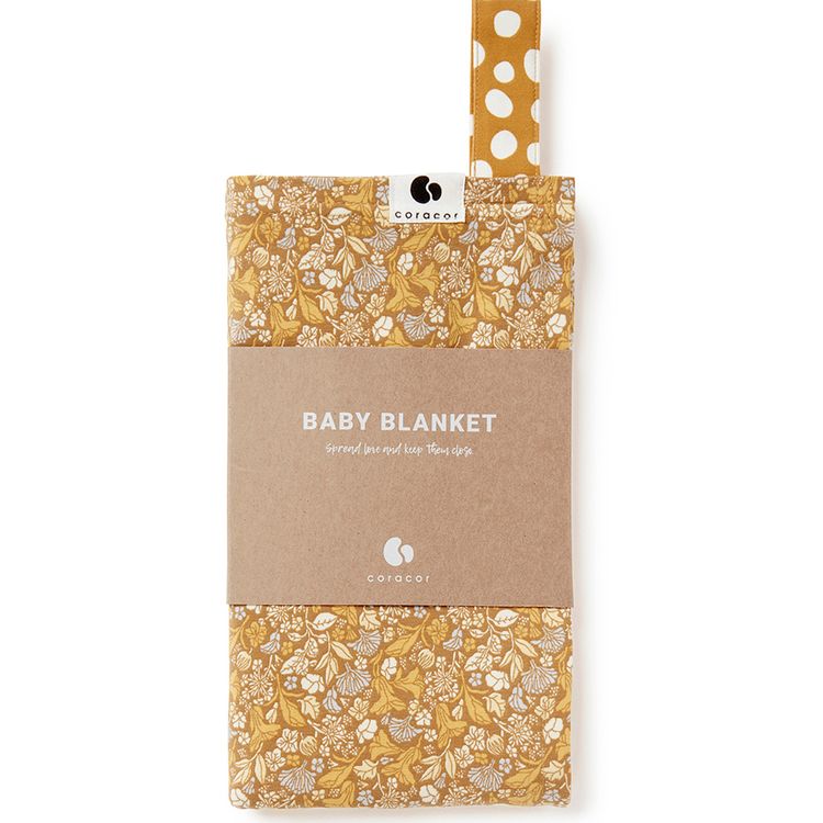Coracor Tinyflower Honey Babyfilt