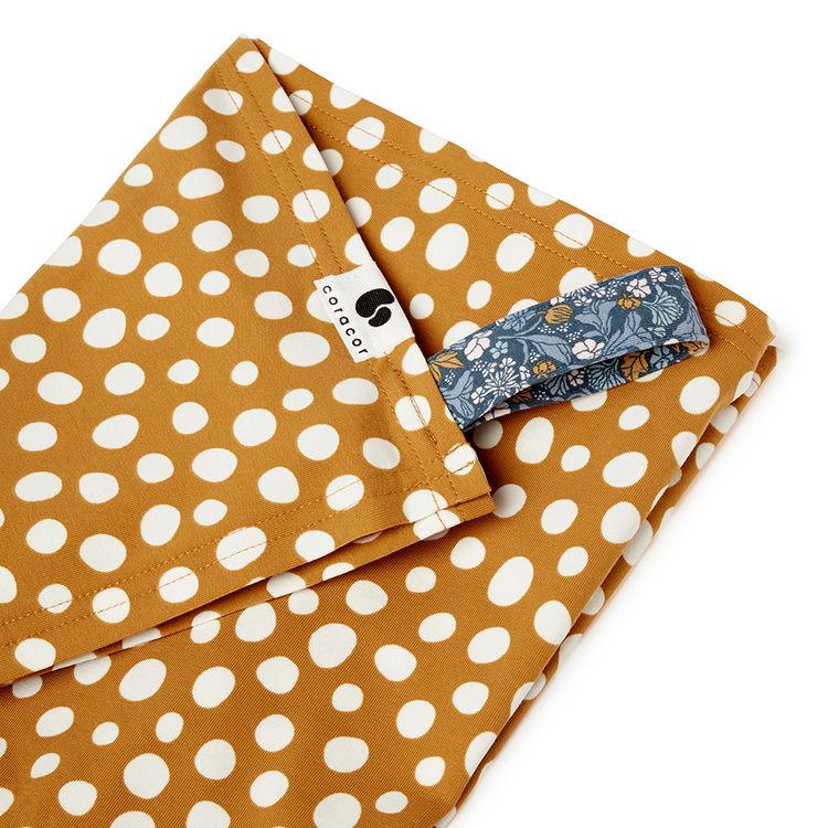 Coracor Abstract Dot Mustard Babyfilt