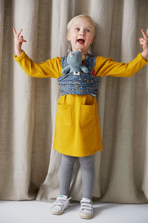 Coracor Tinyflower Blue Doll Wrap