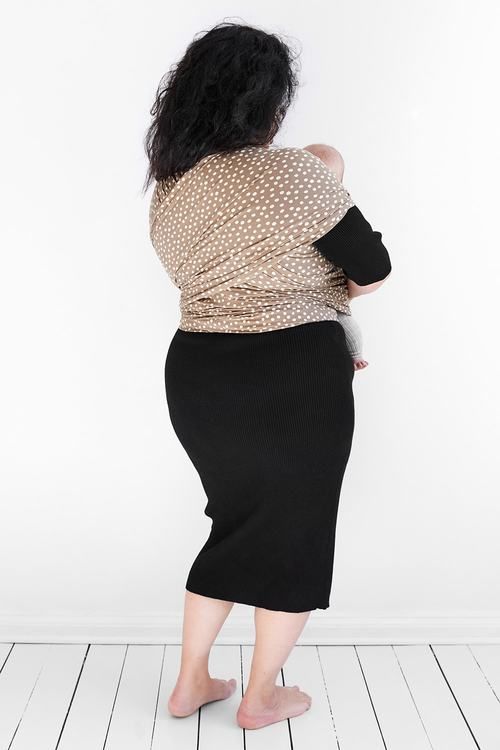 Coracor Big Dot Taupe Bärsjal