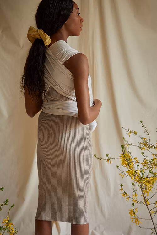 Coracor Natural Dye Walnut Baby wrap
