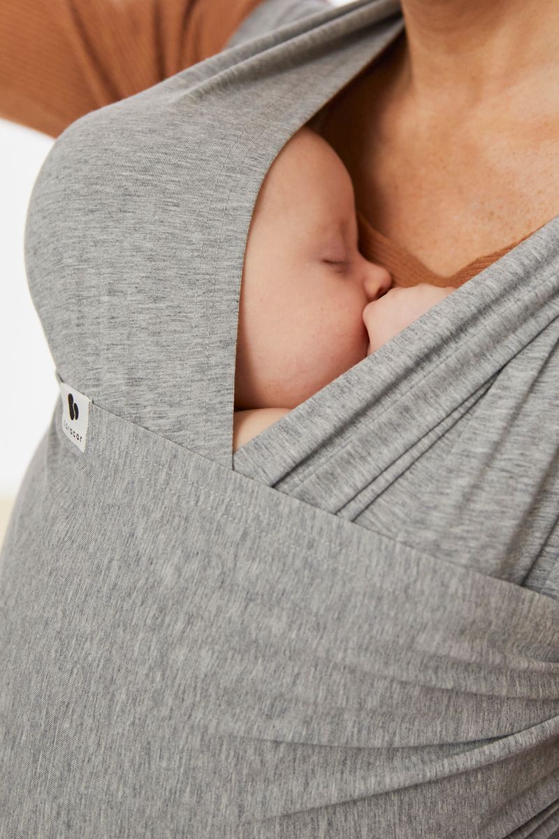 Coracor Grey Melange Baby wrap