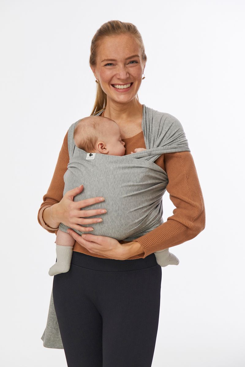 Coracor Grey Melange Baby wrap