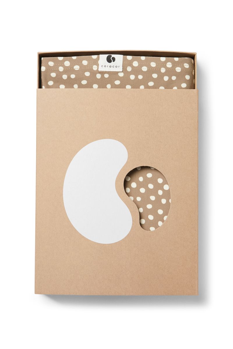 Coracor Big Dot Taupe Bärsjal