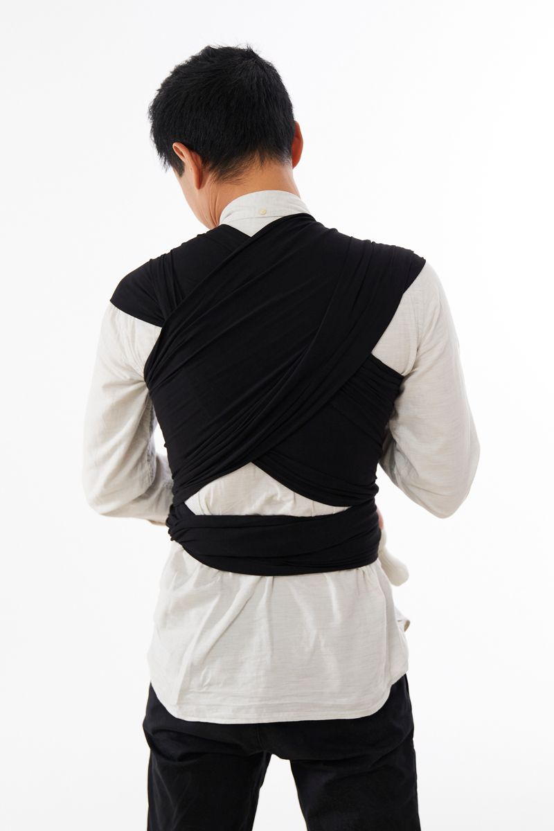 Coracor Solid Black Baby wrap