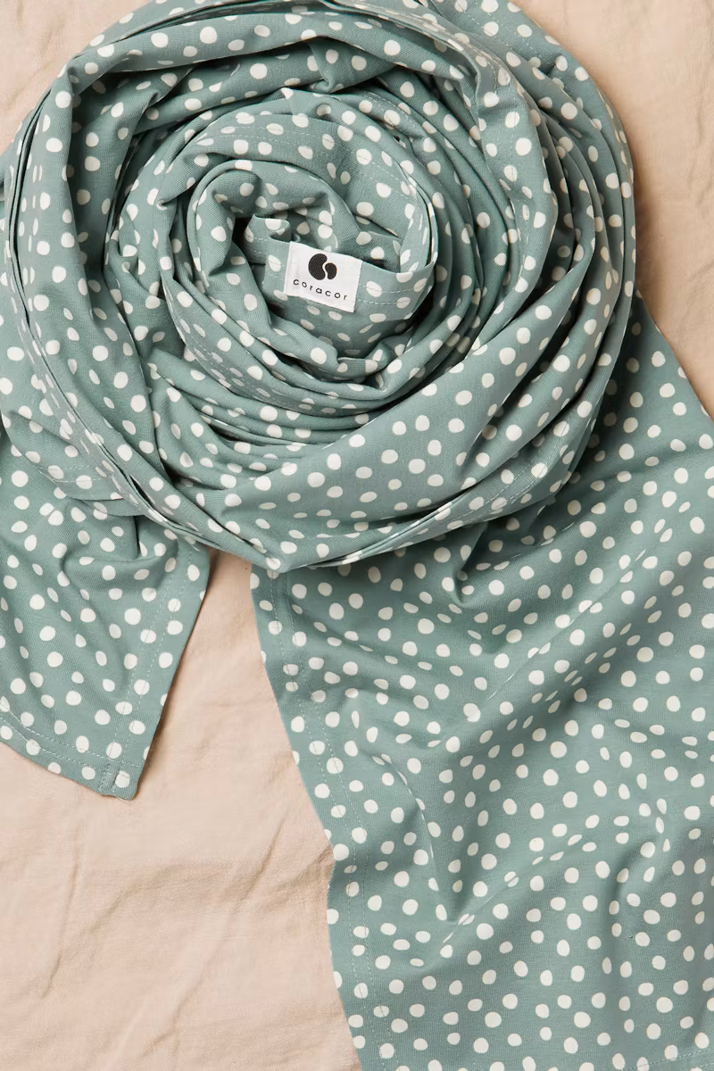 Coracor Big Dot Green Baby wrap