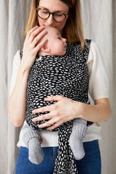 Coracor Black Sprinkles Baby wrap