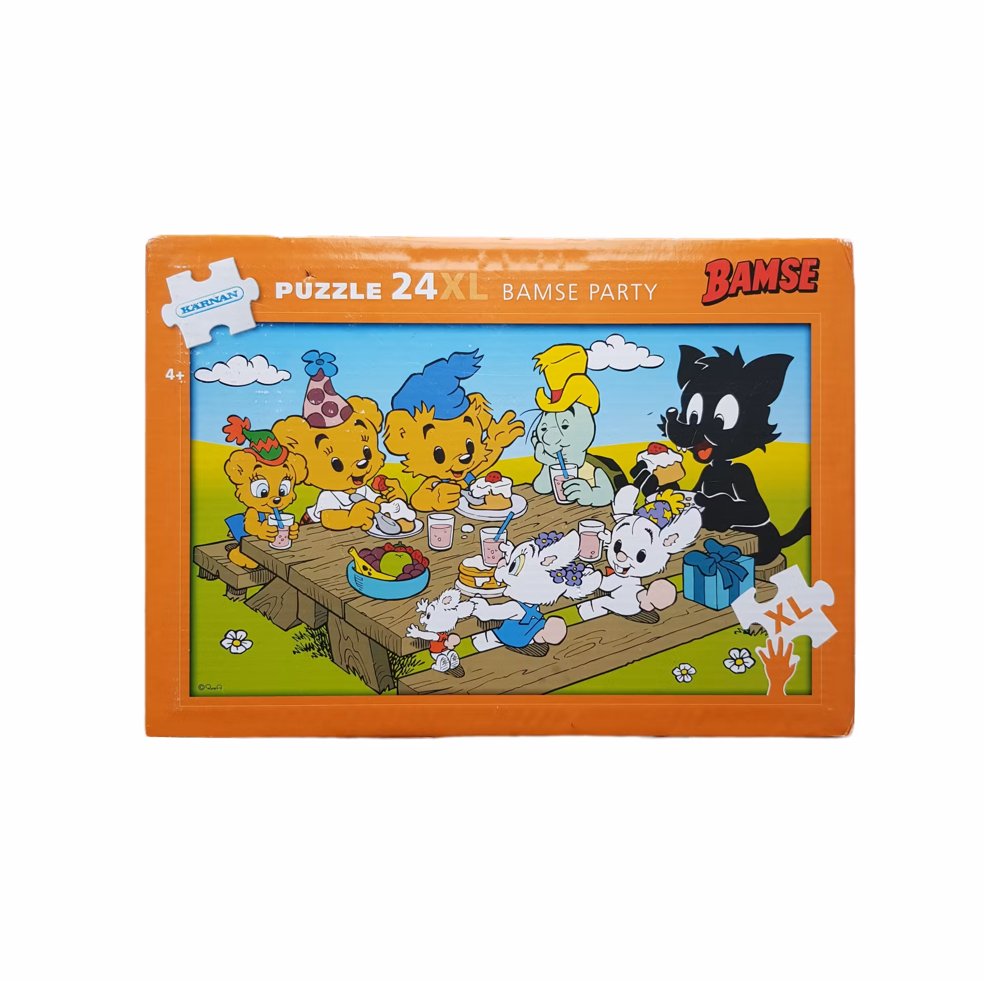 Bamse, kartongpussel, 24 bitar