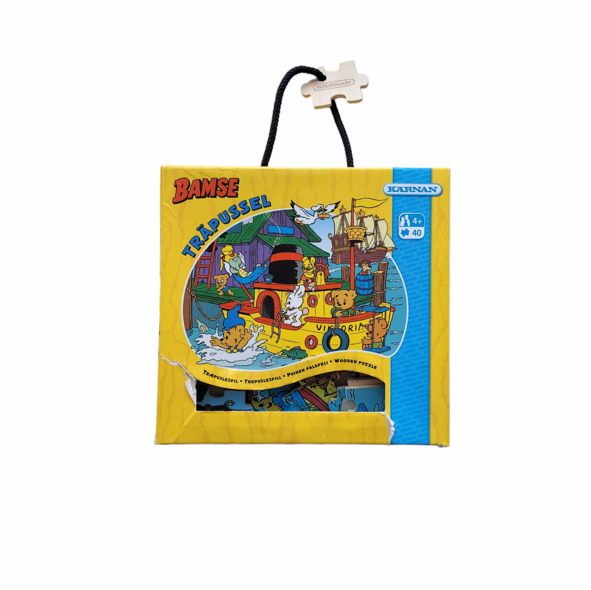 Bamse, träpussel, 40 bitar