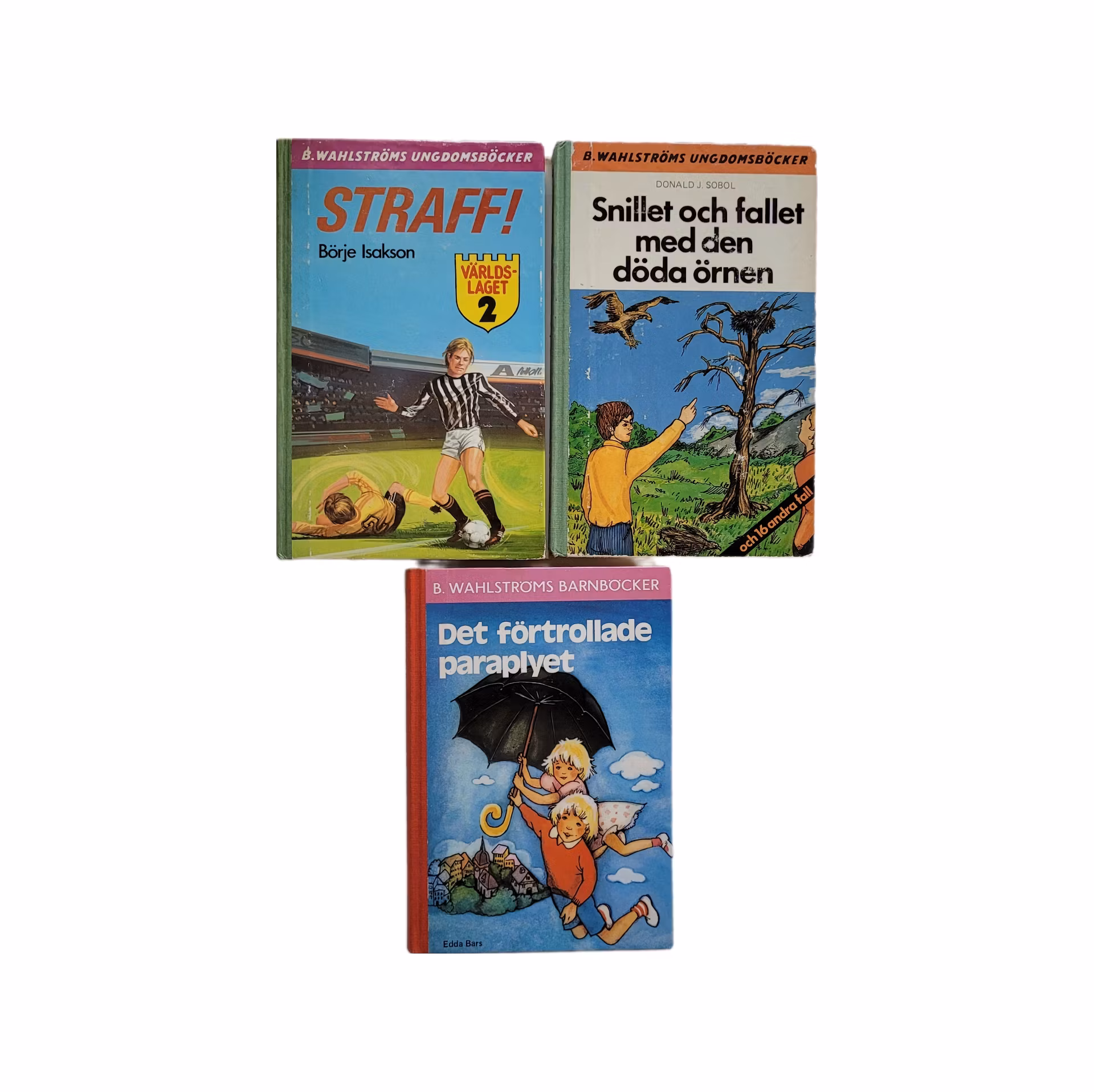 3 st B. Wahlströms böcker, skick B