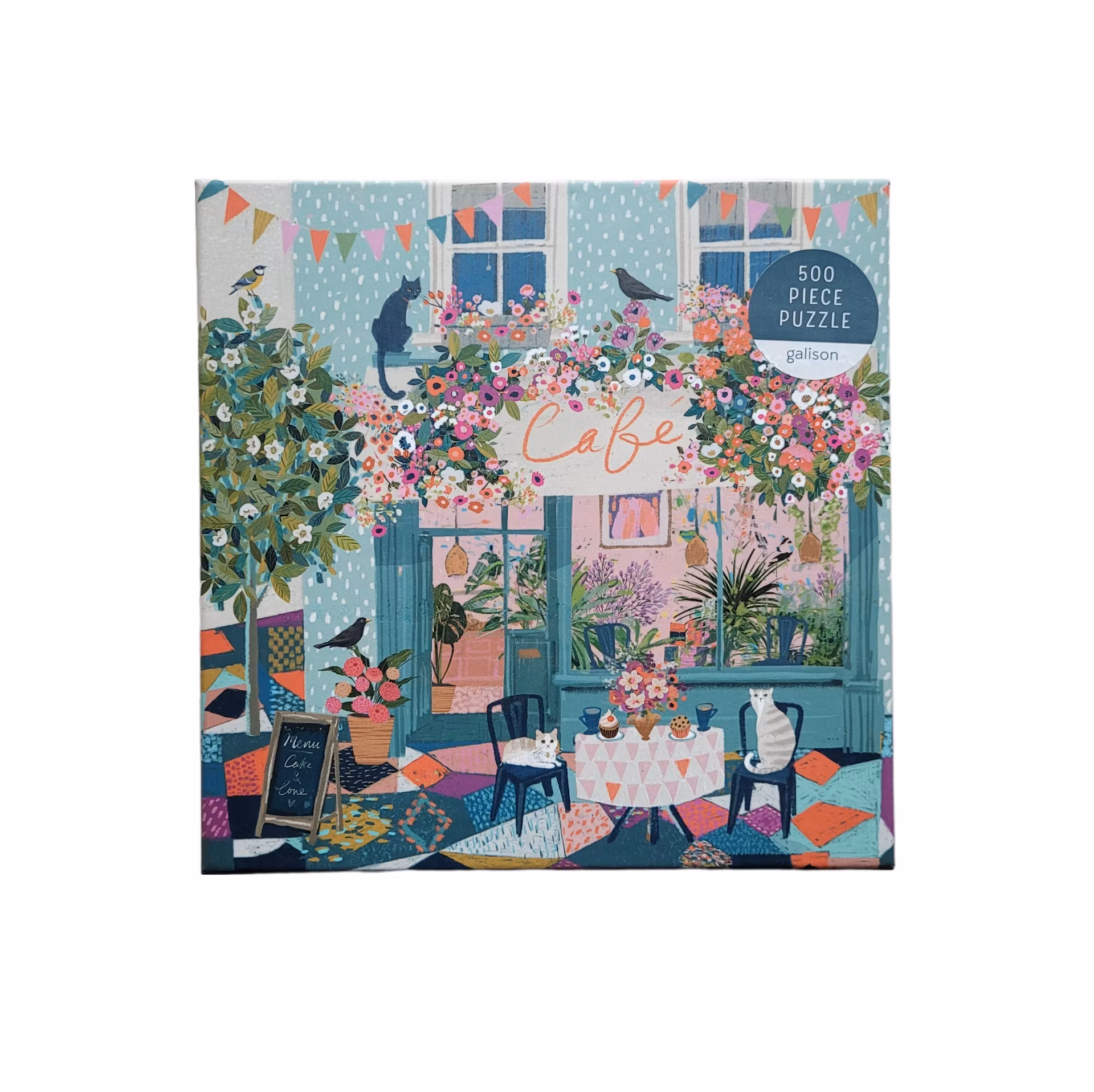 Café-pussel, Galison, kartongpussel, 500 bitar, skick B