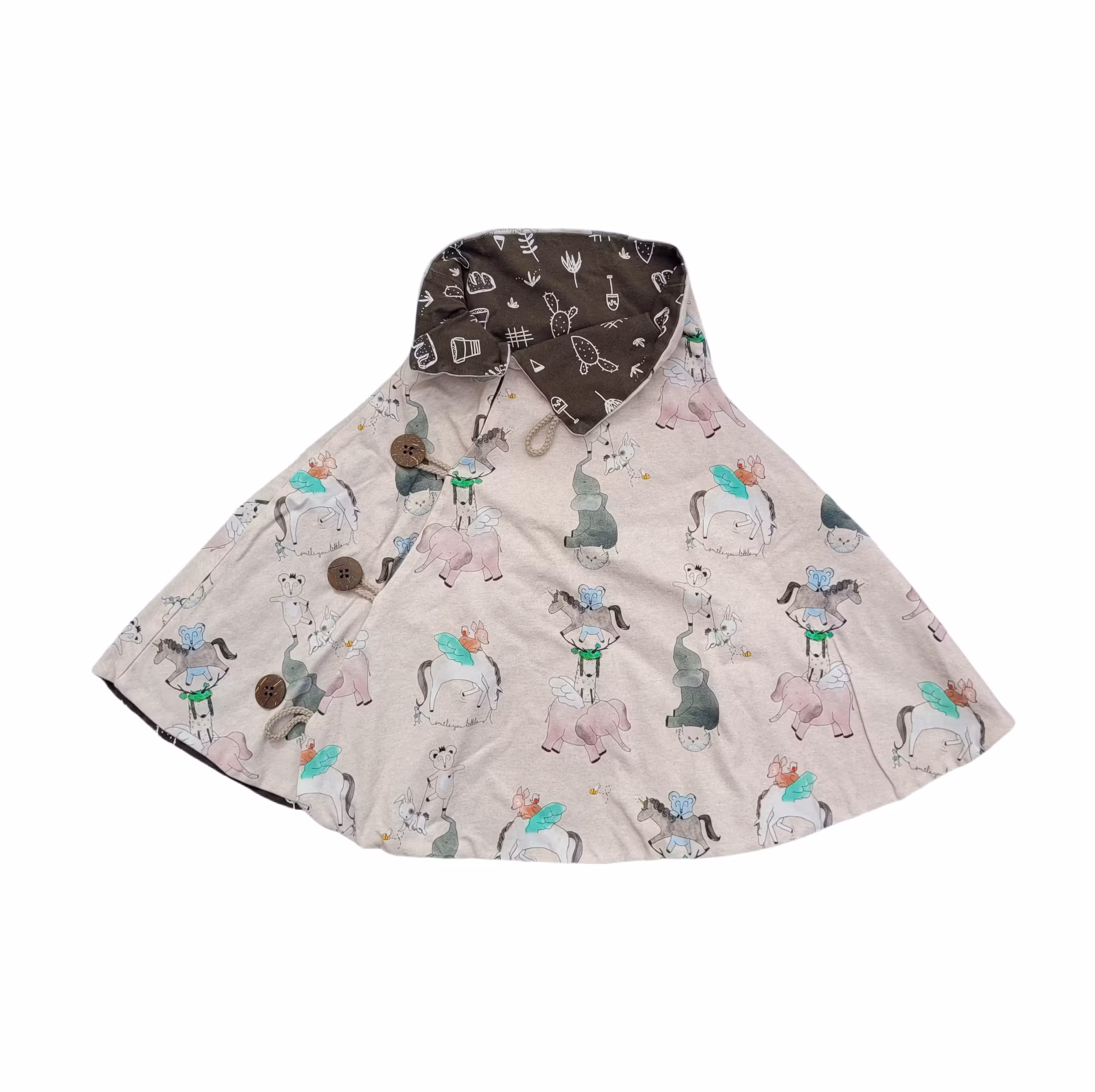 Storlek 110/116, poncho, skick A