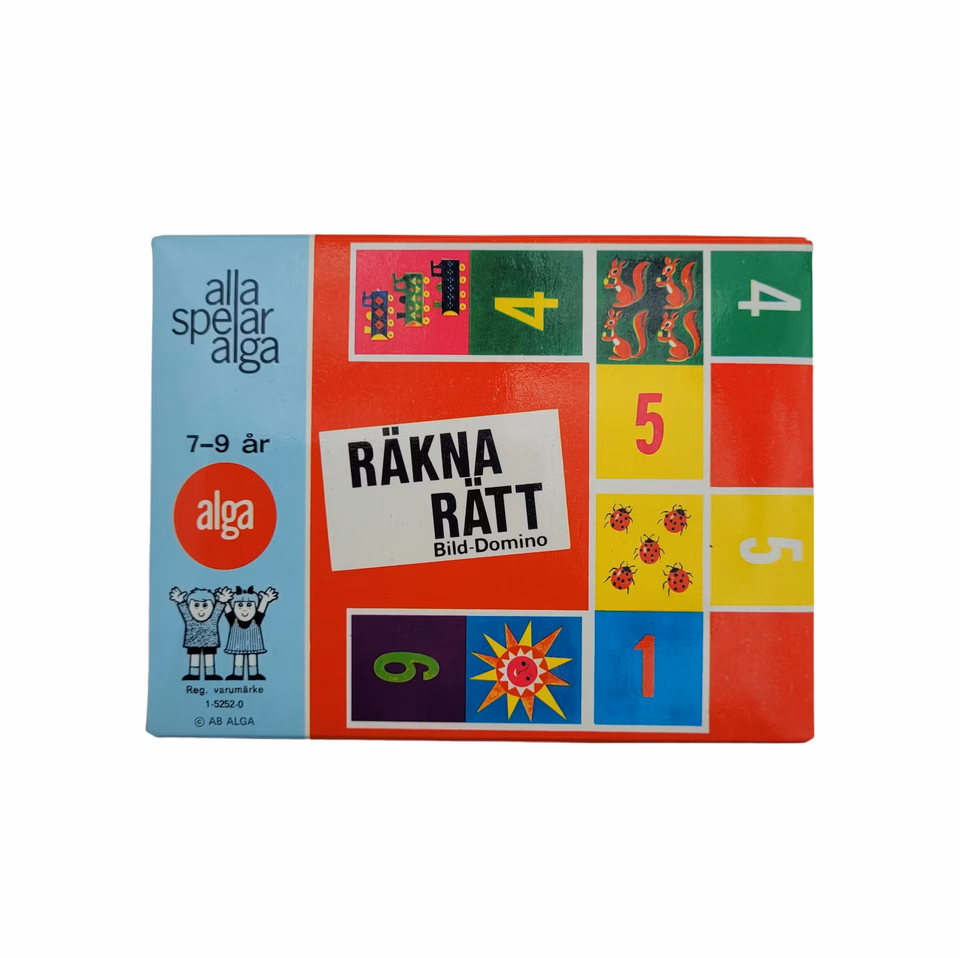 Räkna rätt, bild-domino, skick B