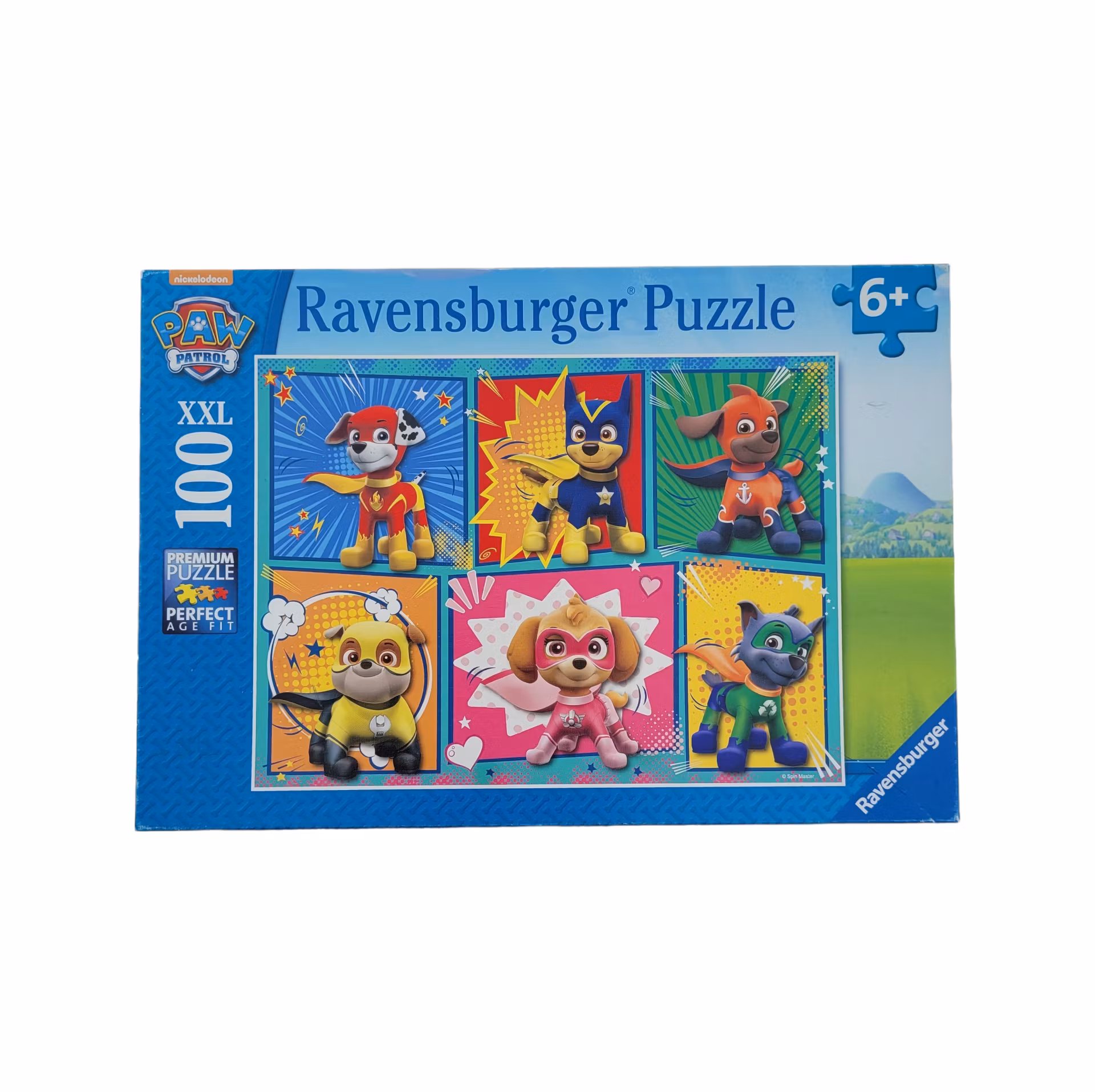Paw patrol-pussel, kartonpussel, 100 bitar, skick B