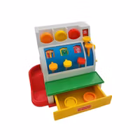 Kassaapparat, Fisher-price, skick B