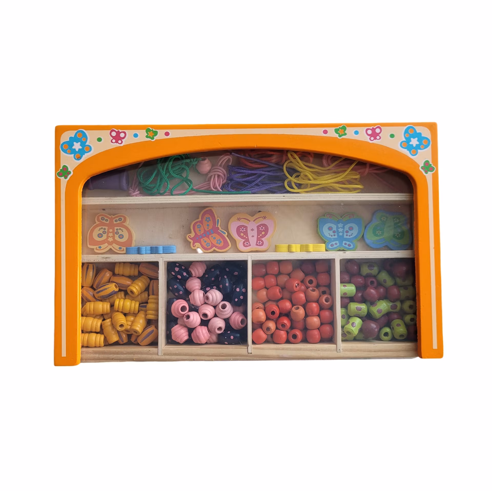 Träpärlor, set, skick A